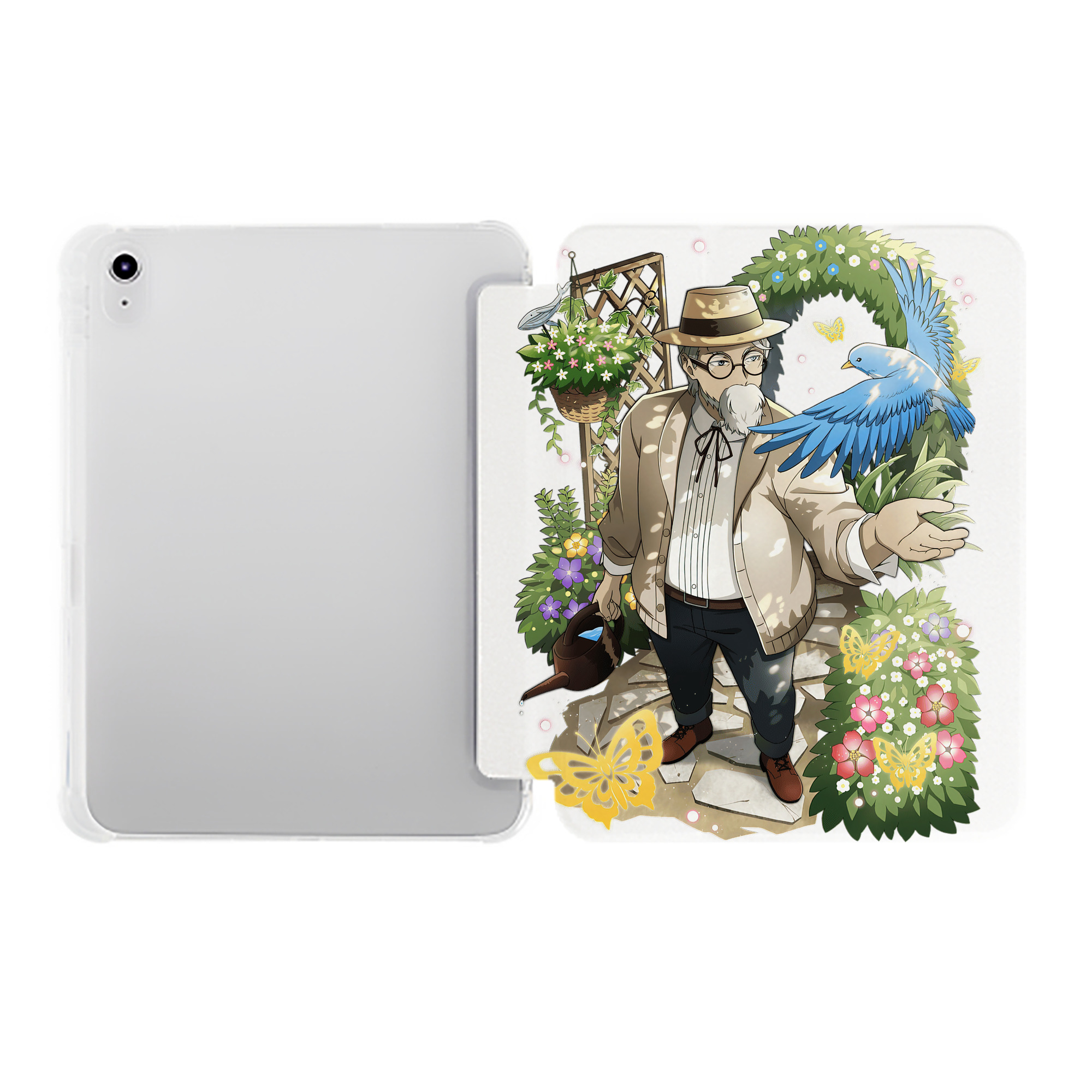 （画像用） 文豪ストレイドッグス Bungo Stray Dogs IPad ケース ペン収納付き 三つ折りスタンド PUレザー×シリコン 対応機種9.5/10.5/10.9インチ